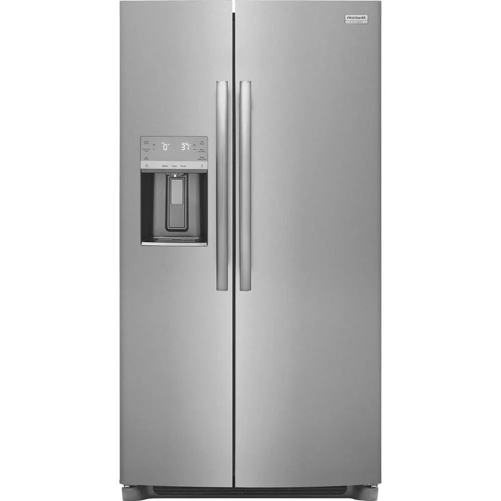 Frigidaire Gallery GRSS2652AF 25.6 cu. ft. Side-by-Side Refrigerator with Ice & Water Dispenser – Smudge-Proof® Stainless Steel