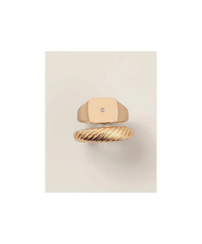 Goldtone Signet Ring Set  | Avon  