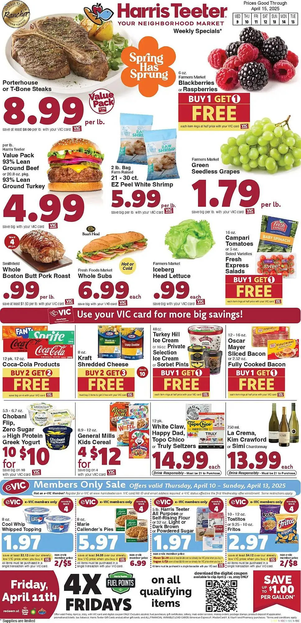 Catálogo de Harris Teeter Weekly Ad 9 de abril al 15 de abril 2025 - Página 1