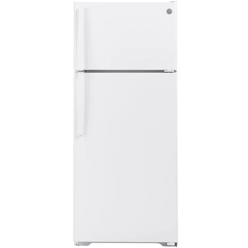 - 17.5 CuFt Top-Mount Refrigerator in White