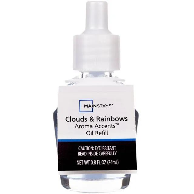 Mainstays Aroma Accents Oil Refill 24mL , Clouds & Rainbows