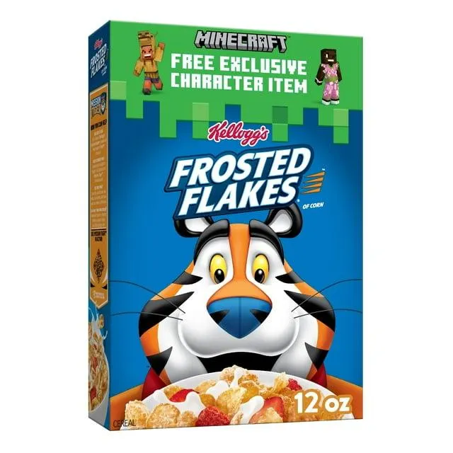 Kellogg's Frosted Flakes Original Breakfast Cereal, 12 oz Box
