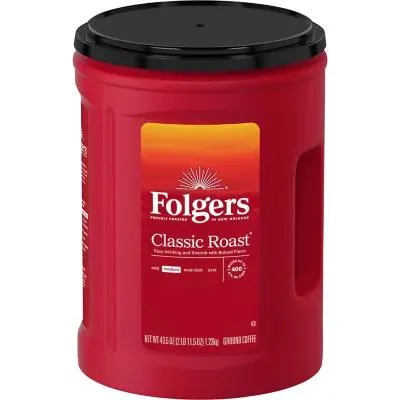 Folgers Classic Roast Ground Coffee, 43.5 oz.