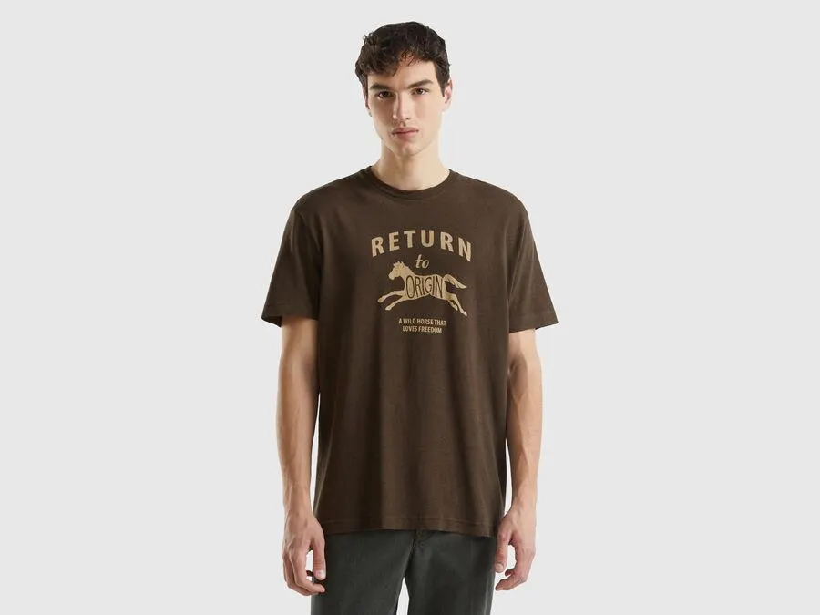 Camiseta de lino mixto