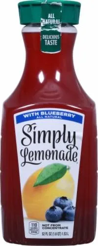 Simply Lemonade With Blueberry All Natural Non-Gmo