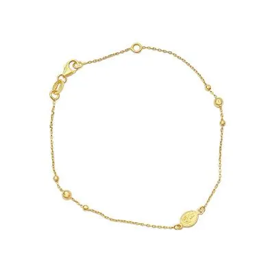 Rosary Fancy Style - 14k Tri-Color Gold / 17 inches