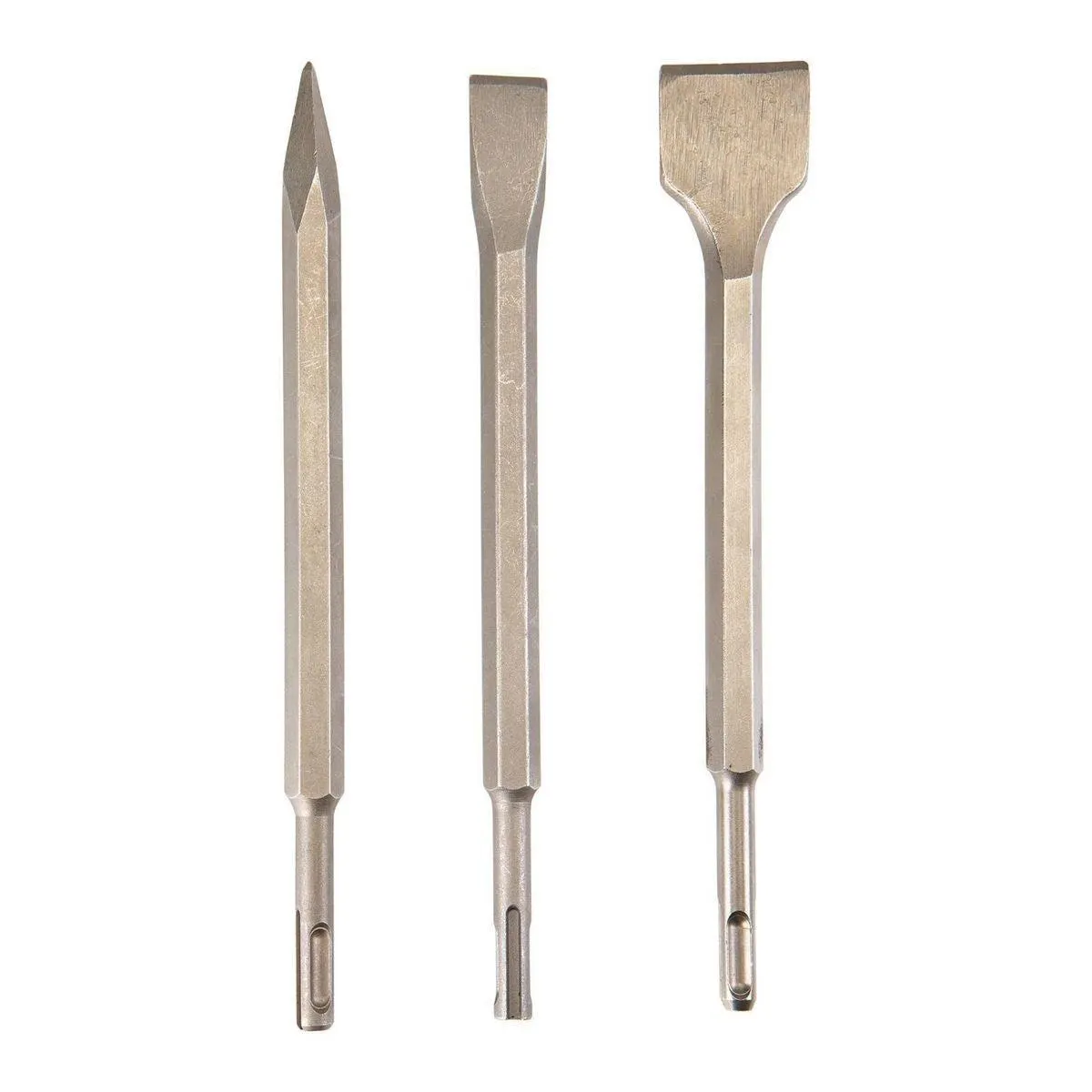 Juego de cinceles planos para mampostería, 3 piezas SDS - Warrior