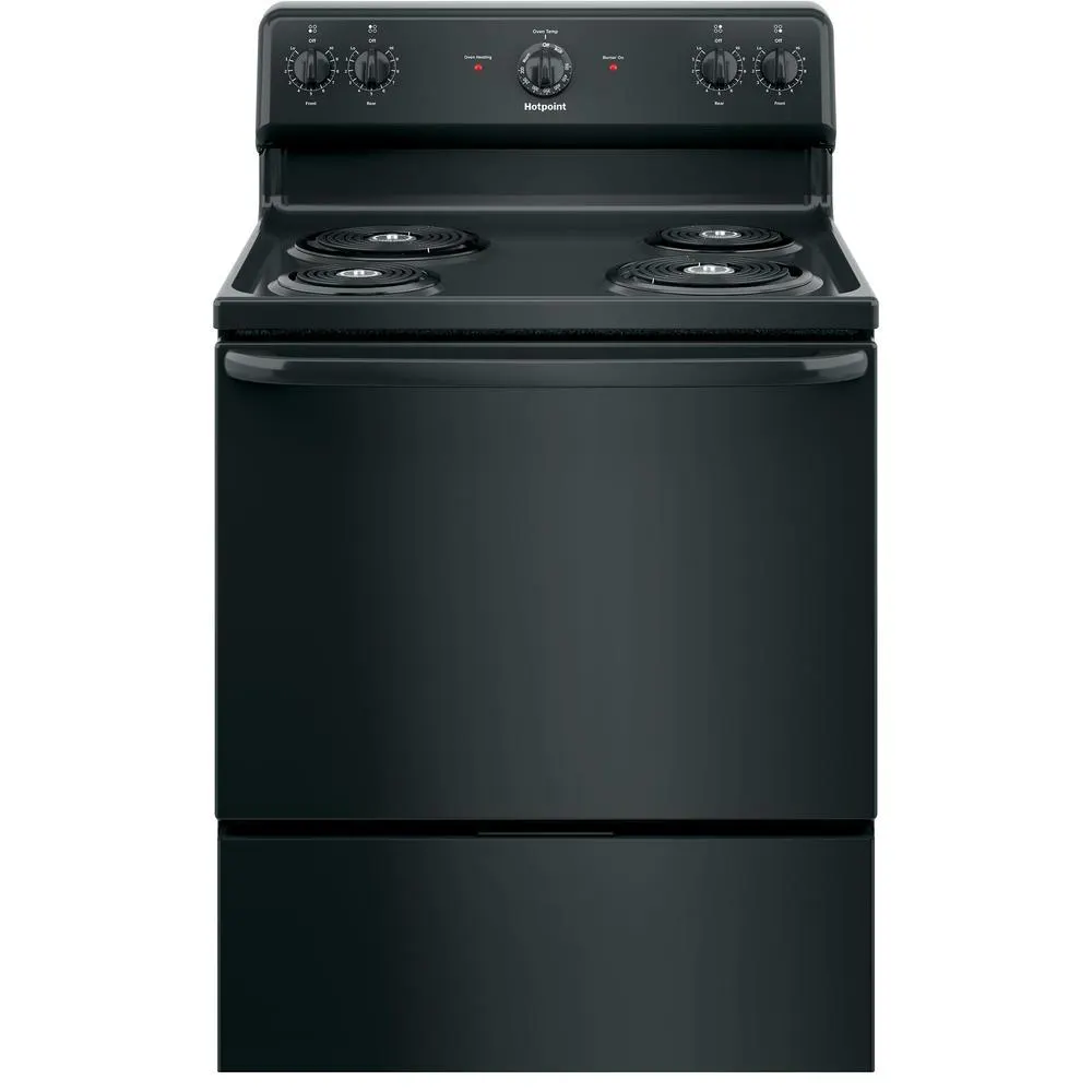 Hotpoint RBS160DMBB 30" Free-Standing Electric Range - Black