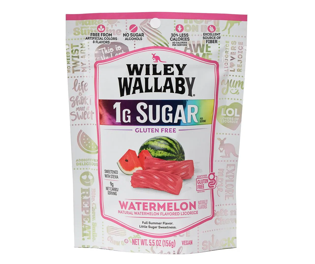 Low Sugar Watermelon Licorice, 5.5 Oz.