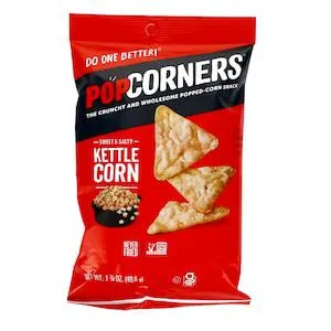 Popcorners Kettle Corn Snack Chips, 1.75-oz. Bags