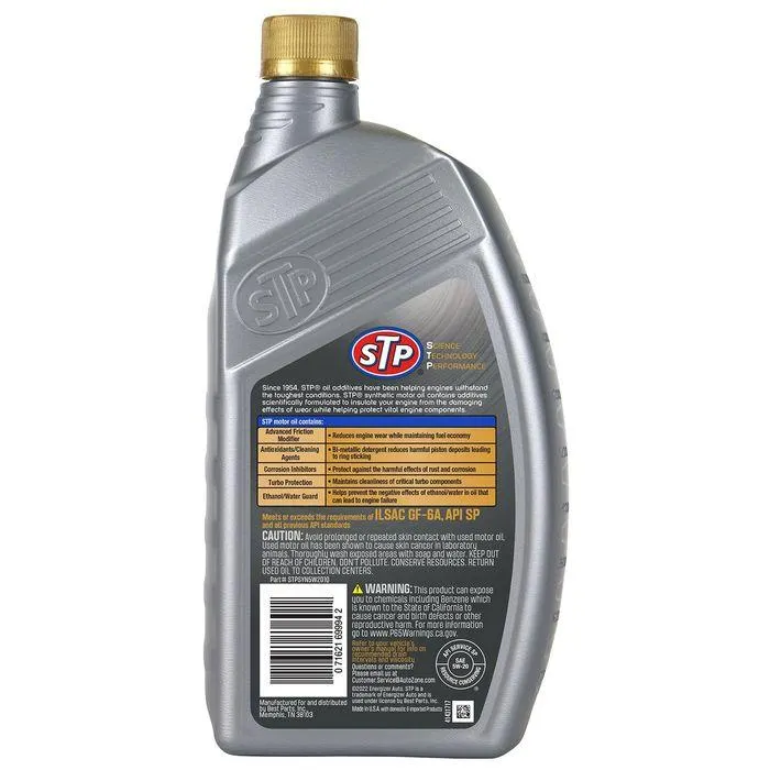 STP Full Synthetic Engine Oil 5W-20 1 Quart