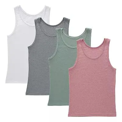 Girls 6-16 Hanes® SuperSoft Tank Tops, 4-Pack Set