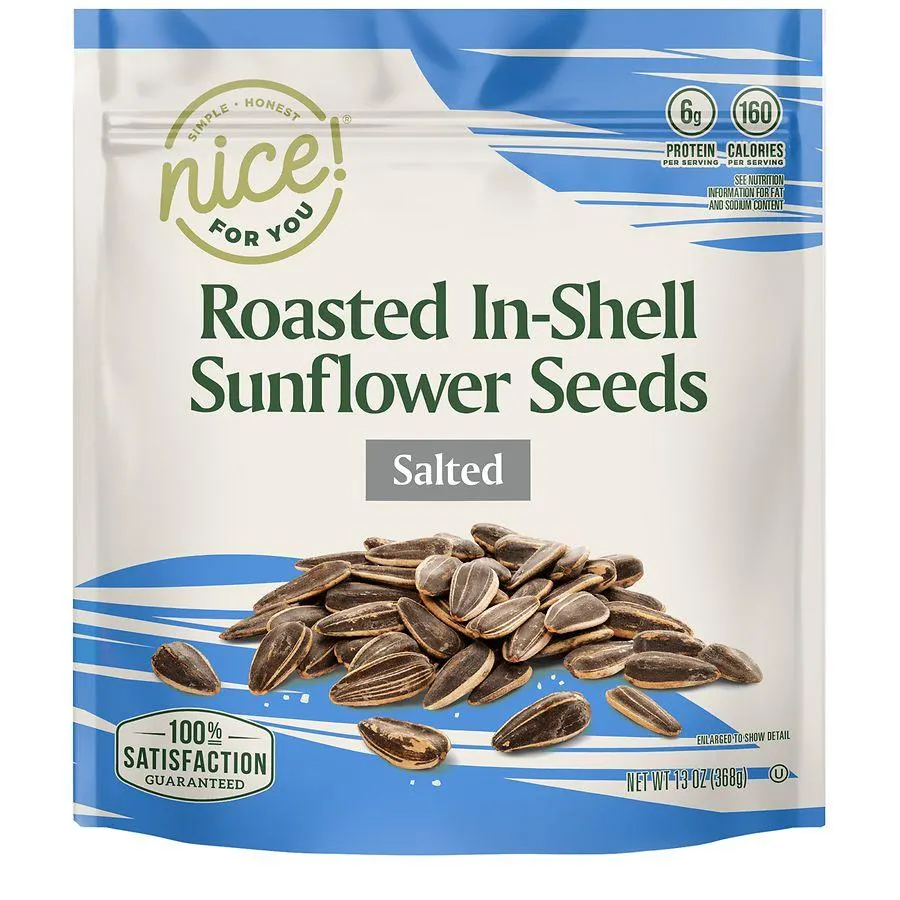 Nice! Roasted In-Shell Sunflower Seeds Salted, 13.0 oz