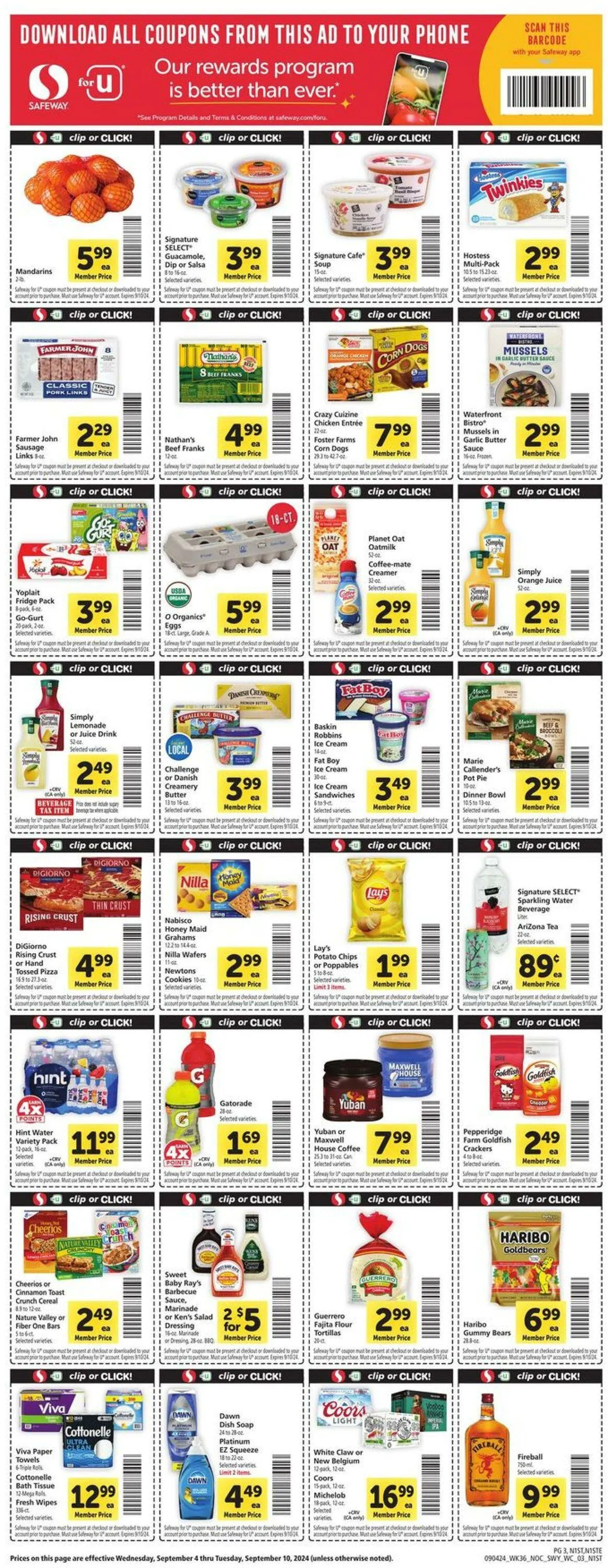 Catálogo de Safeway Current weekly ad 4 de septiembre al 10 de septiembre 2024 - Página 3