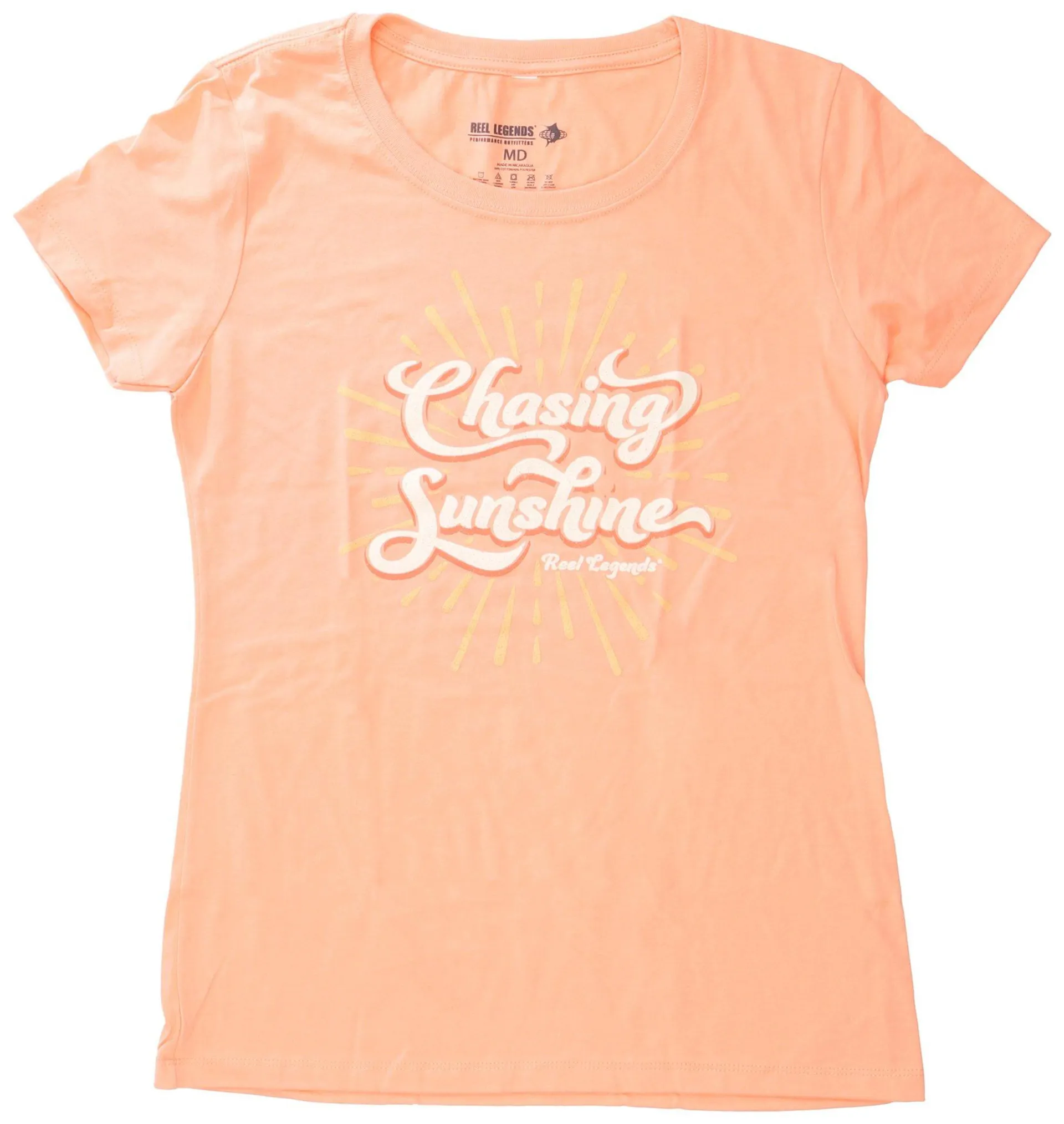 Reel Legends Womens Chasing Sunshine Short Sleeve T-Shirt