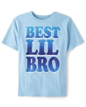 Camiseta con gráfico Lil Bro para niños - s/d wld bluyndr