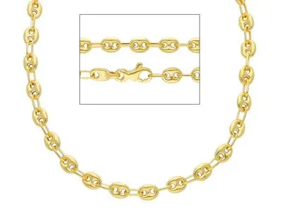 Rosario Corte Diamante - 18k Yellow Gold / 17 inches