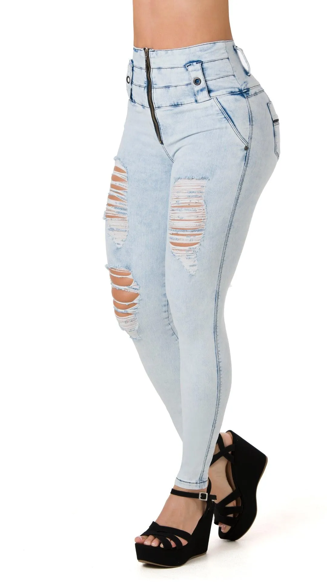 Harmonie Jeans Levantacola Bota Skinny 40488DTAP-B