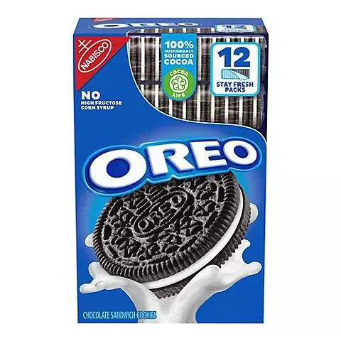 Oreo Chocolate Sandwich Cookies, 12 pk.