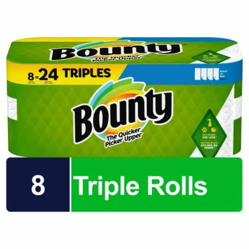 Bounty Select-A-Size Paper Towels Triple Rolls
