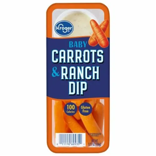 Kroger Baby Carrots & Ranch Dip Snack Tray
