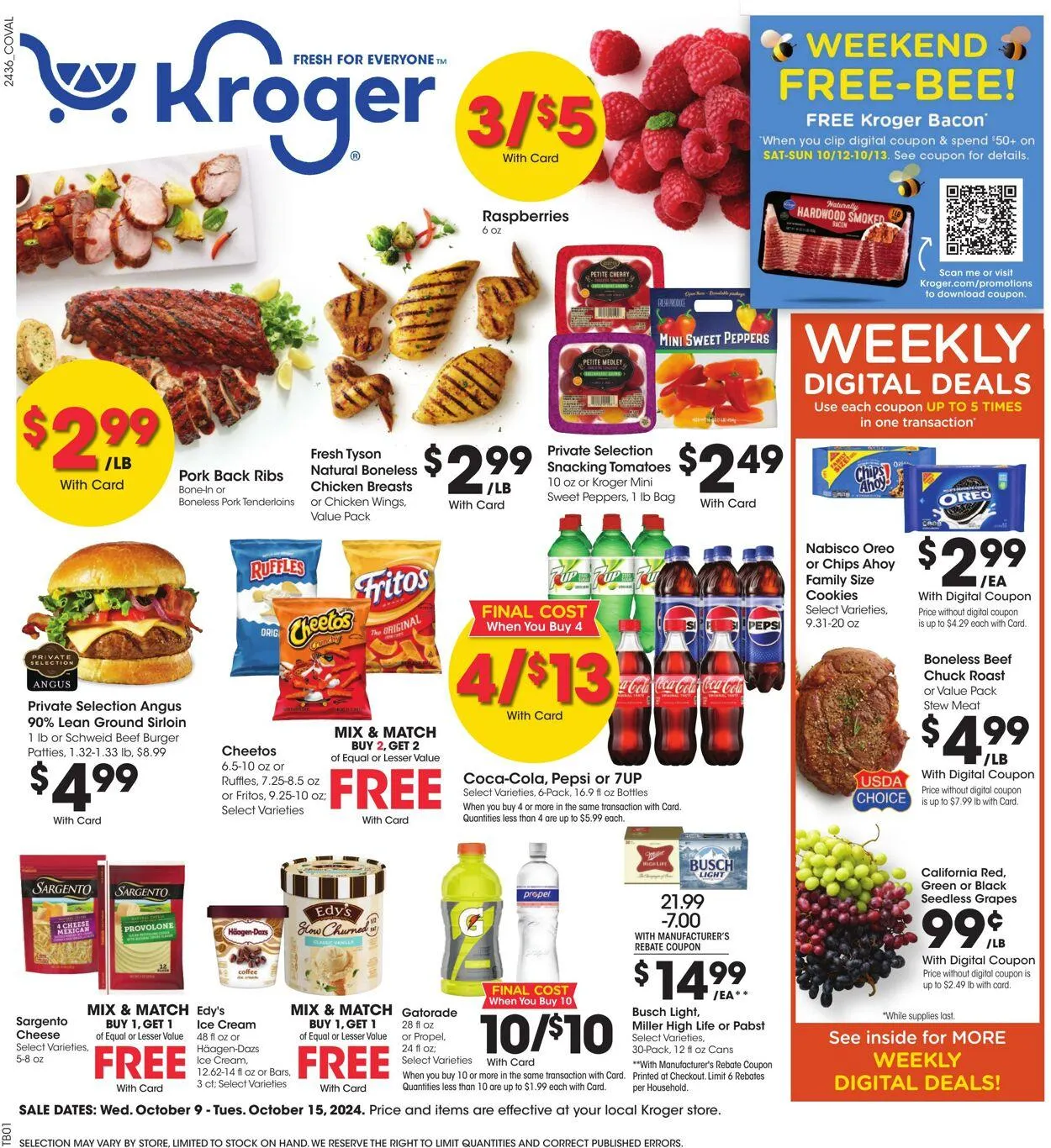 Catálogo de Kroger Current weekly ad 9 de octubre al 15 de octubre 2024 - Página 1