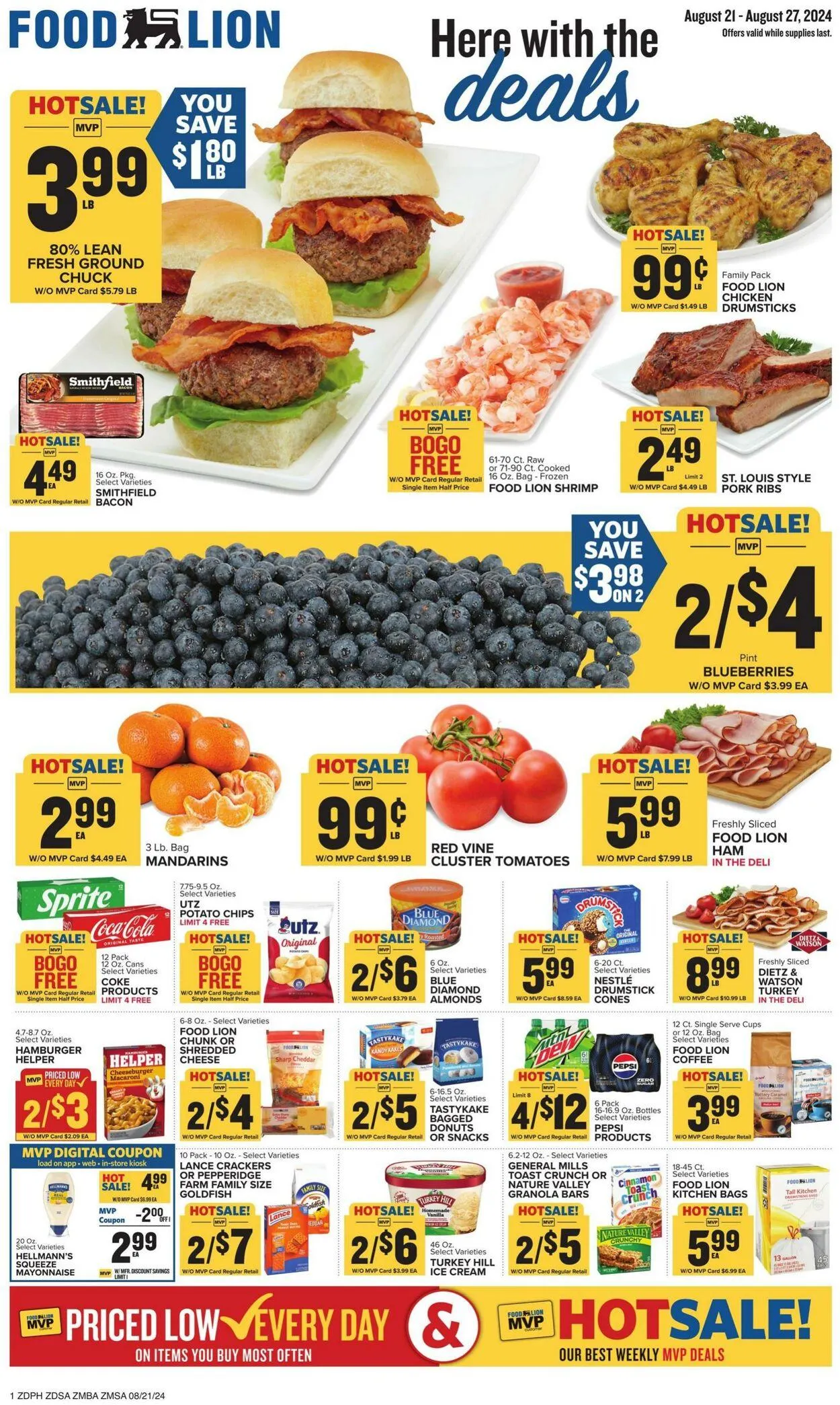 Catálogo de Food Lion Current weekly ad 21 de agosto al 27 de agosto 2024 - Página 1