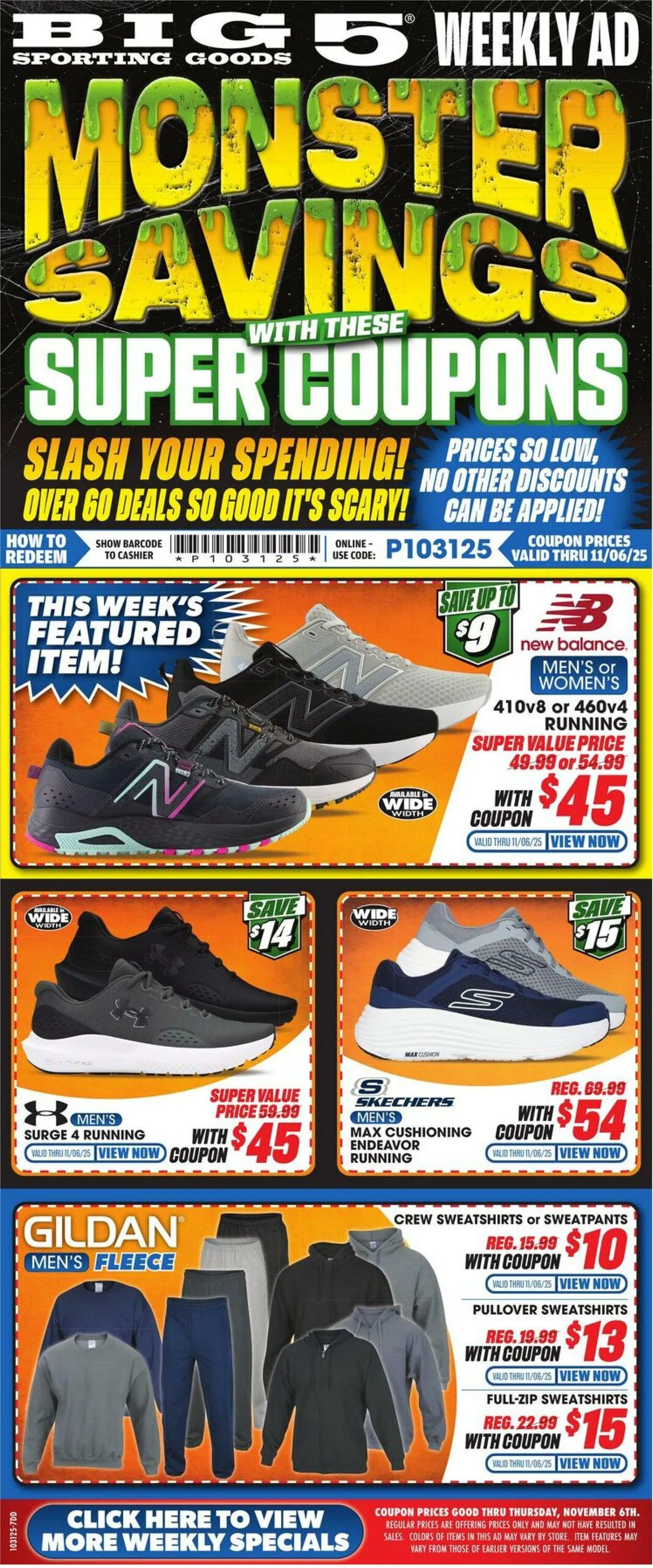 Weekly ad Big 5 Current weekly ad from October 31 to November 6 2025 - Page 1