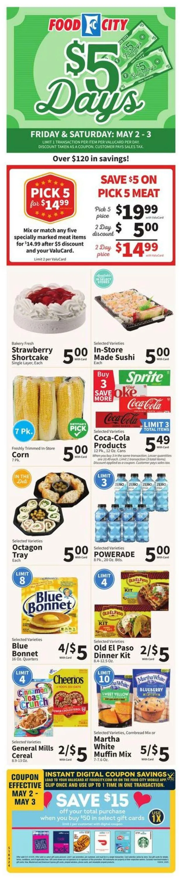 Weekly ad Food City Current weekly ad from April 30 to May 6 2025 - Page 1