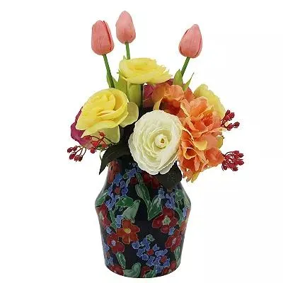 Sonoma Goods For Life® Tulips in Floral Ceramic Vase Table Decor