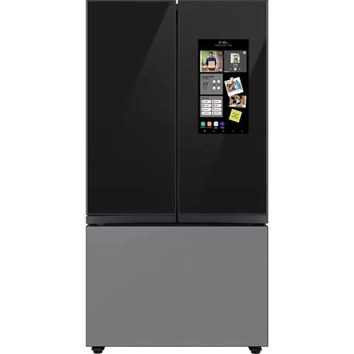 30.0 CuFt Bespoke Family Hub™ French Door Panel Ready Refrigerator with Charcoal Glass Family Hub™ Panel