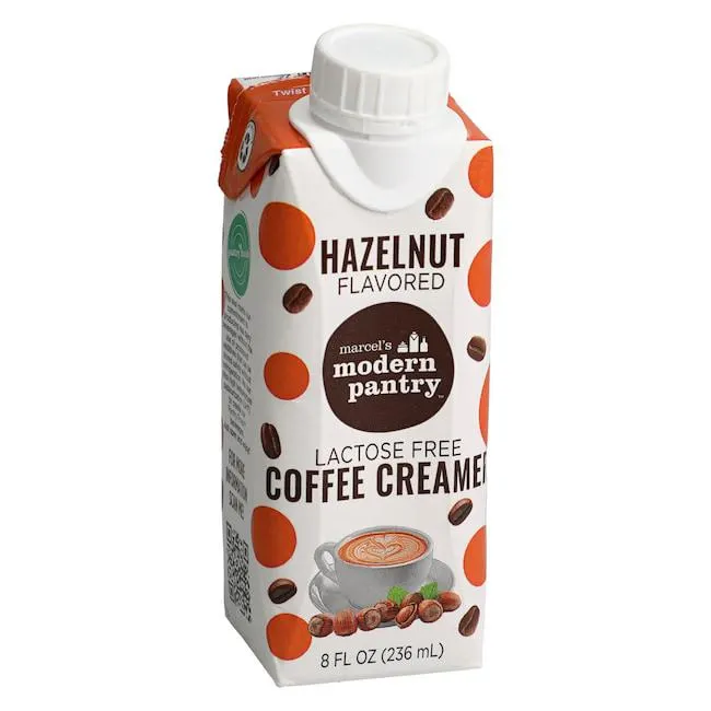 Marcel's Modern Pantry Hazelnut Flavored Lactose Free Coffee Creamer, 8 fl. oz.