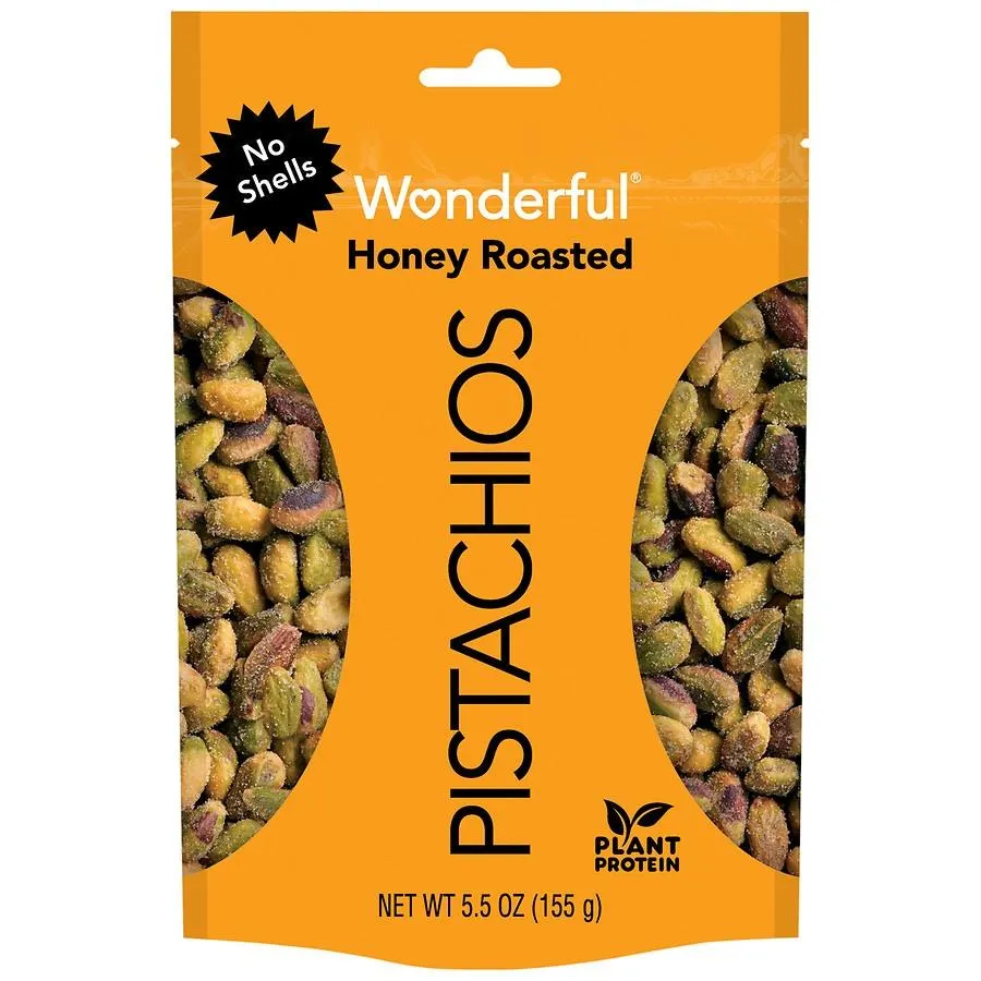 Wonderful No Shell Pistachios Honey Roasted, 5.5 oz