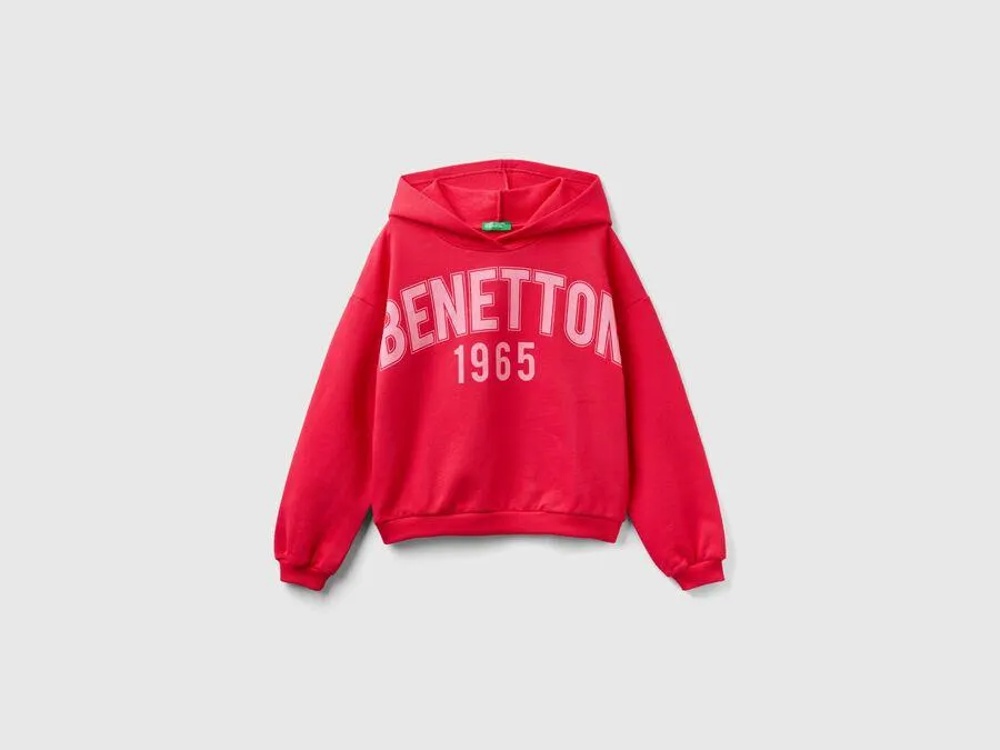 Sudadera con capucha y maxilogotipo