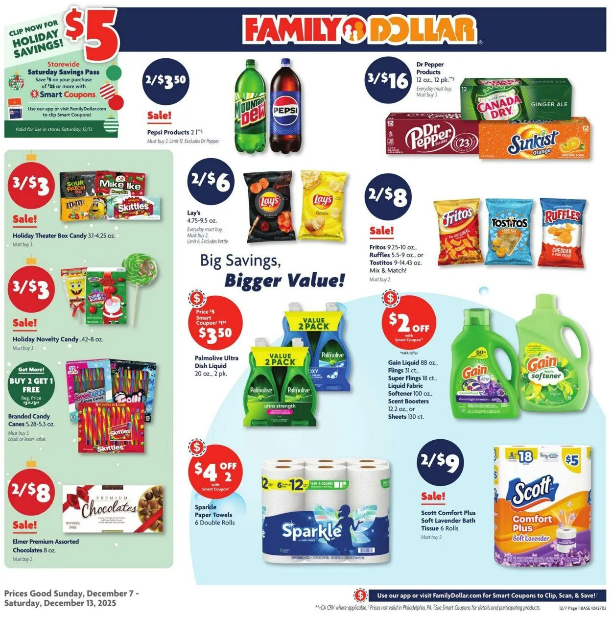 Catálogo de Family Dollar Current weekly ad 7 de diciembre al 13 de diciembre 2025 - Página 1