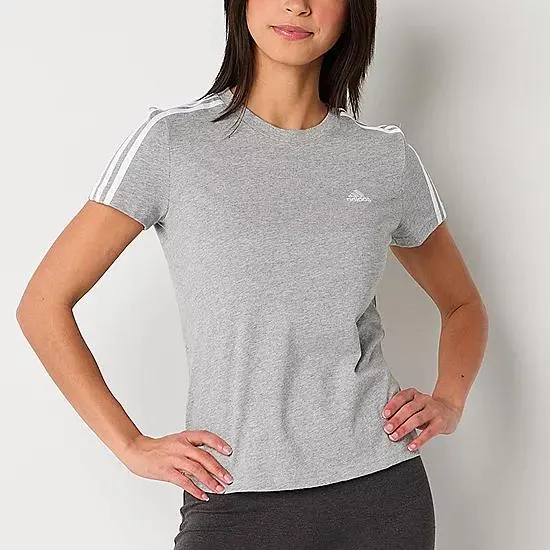 adidas Womens Crew Neck Short Sleeve T-Shirt