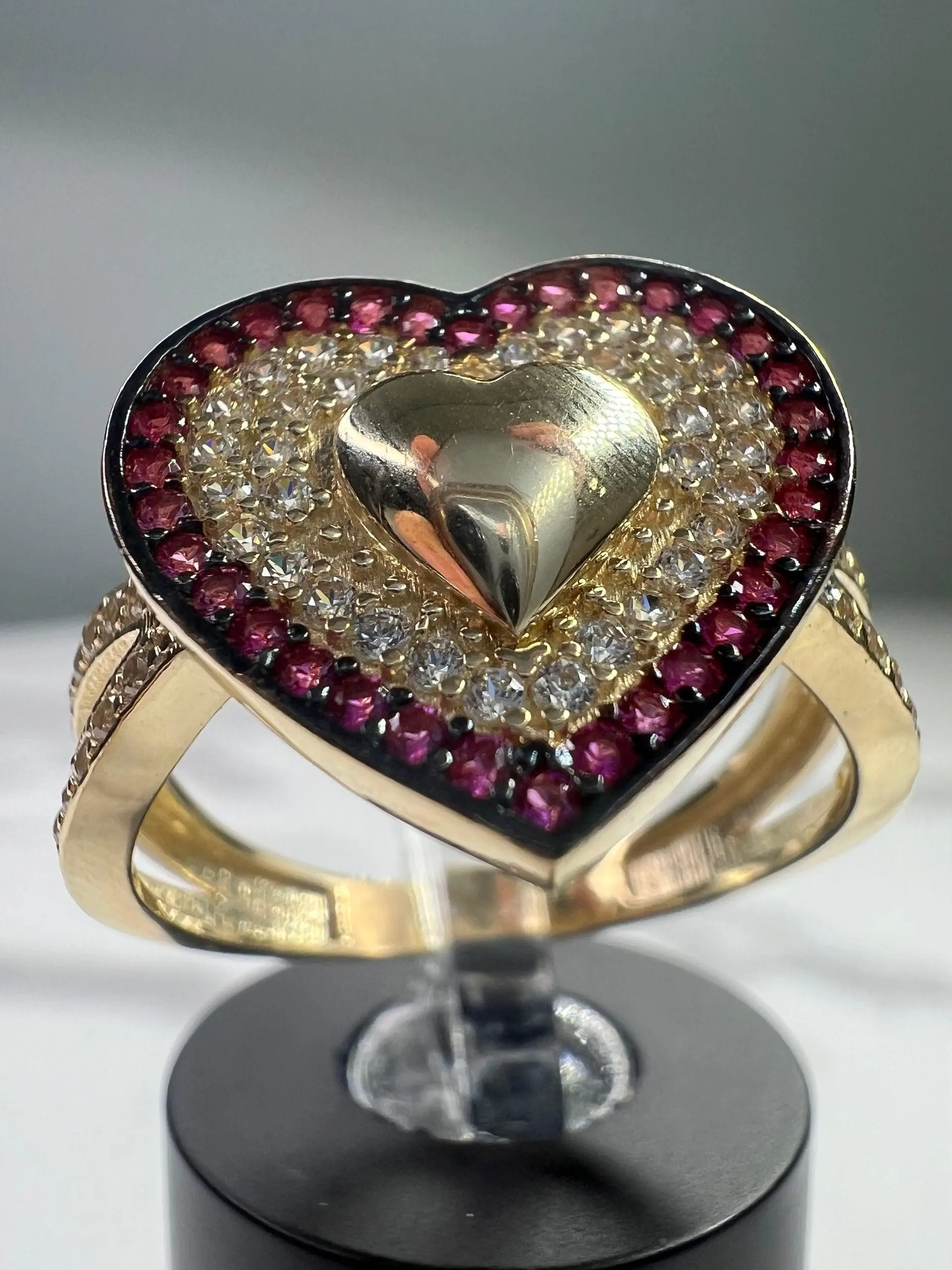 14K Heart Ring