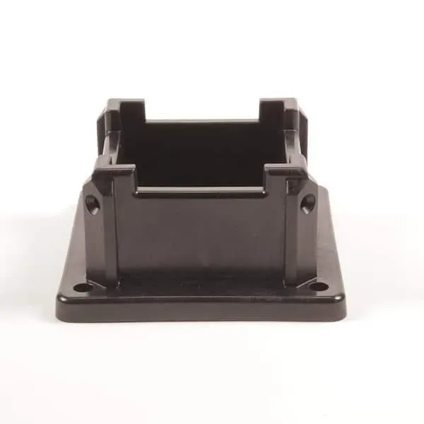 4 in. x 4 in. Black Post Anchor
