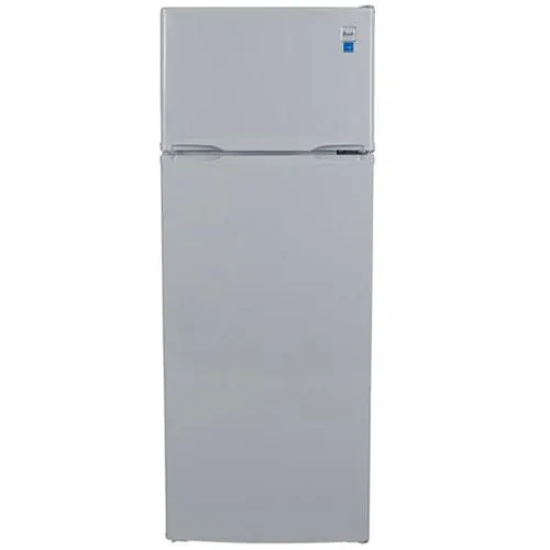 7.3CuFt LED Counter Depth Top Freezer Refrigerator with Reversible Doors in White