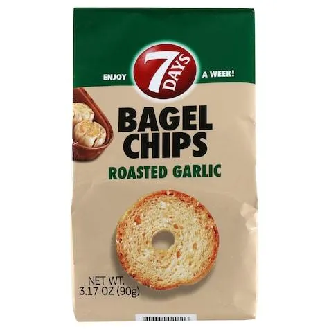 7Days Bagel Chips - Roasted Garlic, 3.17 oz.