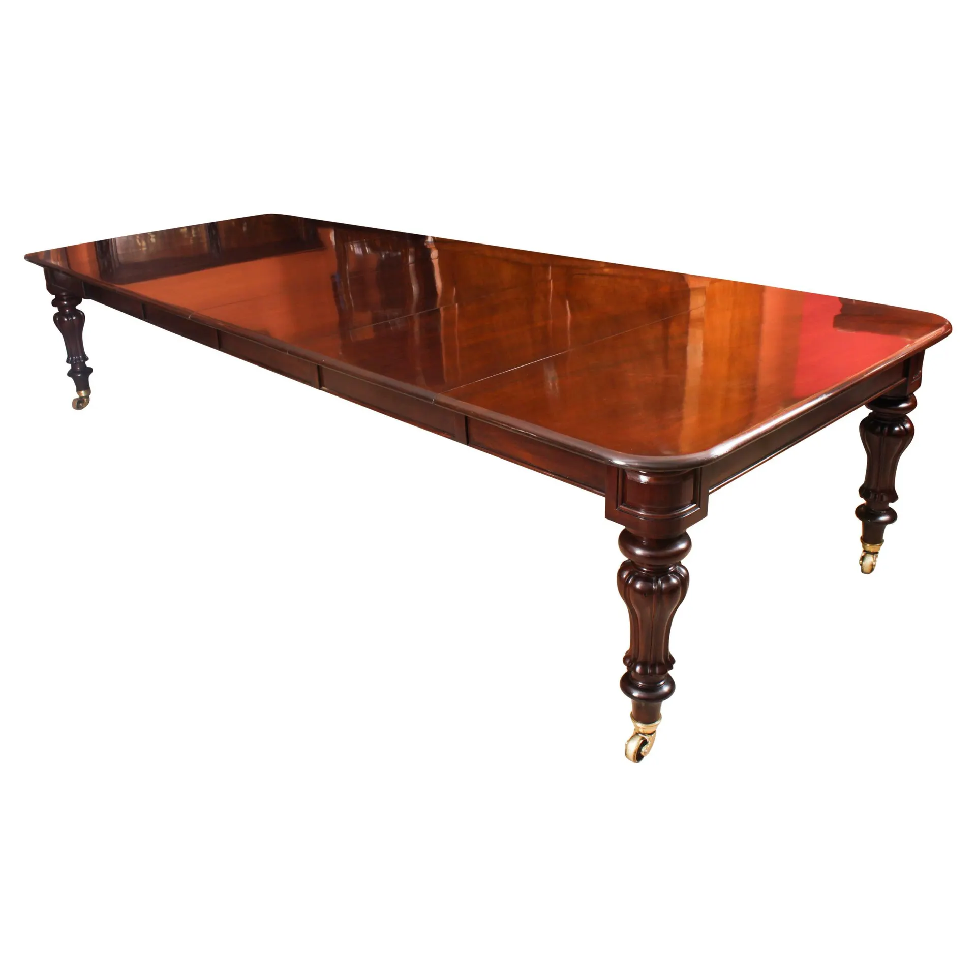 Antigua mesa de comedor extensible de caoba William IV de 12 pies C1830 S. XIX