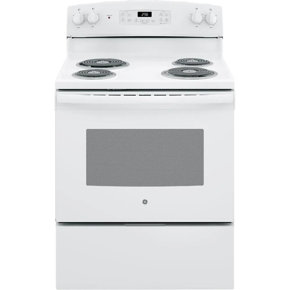 GE Appliances JB256DMWW 30" Free-Standing Electric Range - White