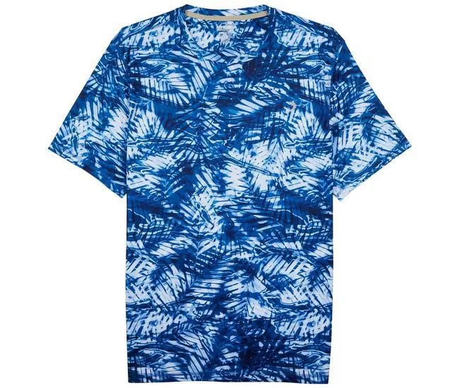 Mens Reel-Tec Aqua Palms Print T-Shirt