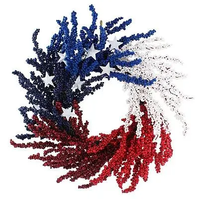 Celebrate Together™ Americana Patriotic Artificial Berry Wreath