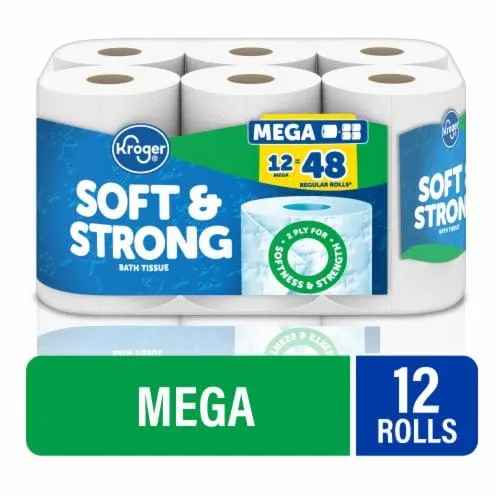 Kroger® Soft & Strong Toilet Paper Mega Roll