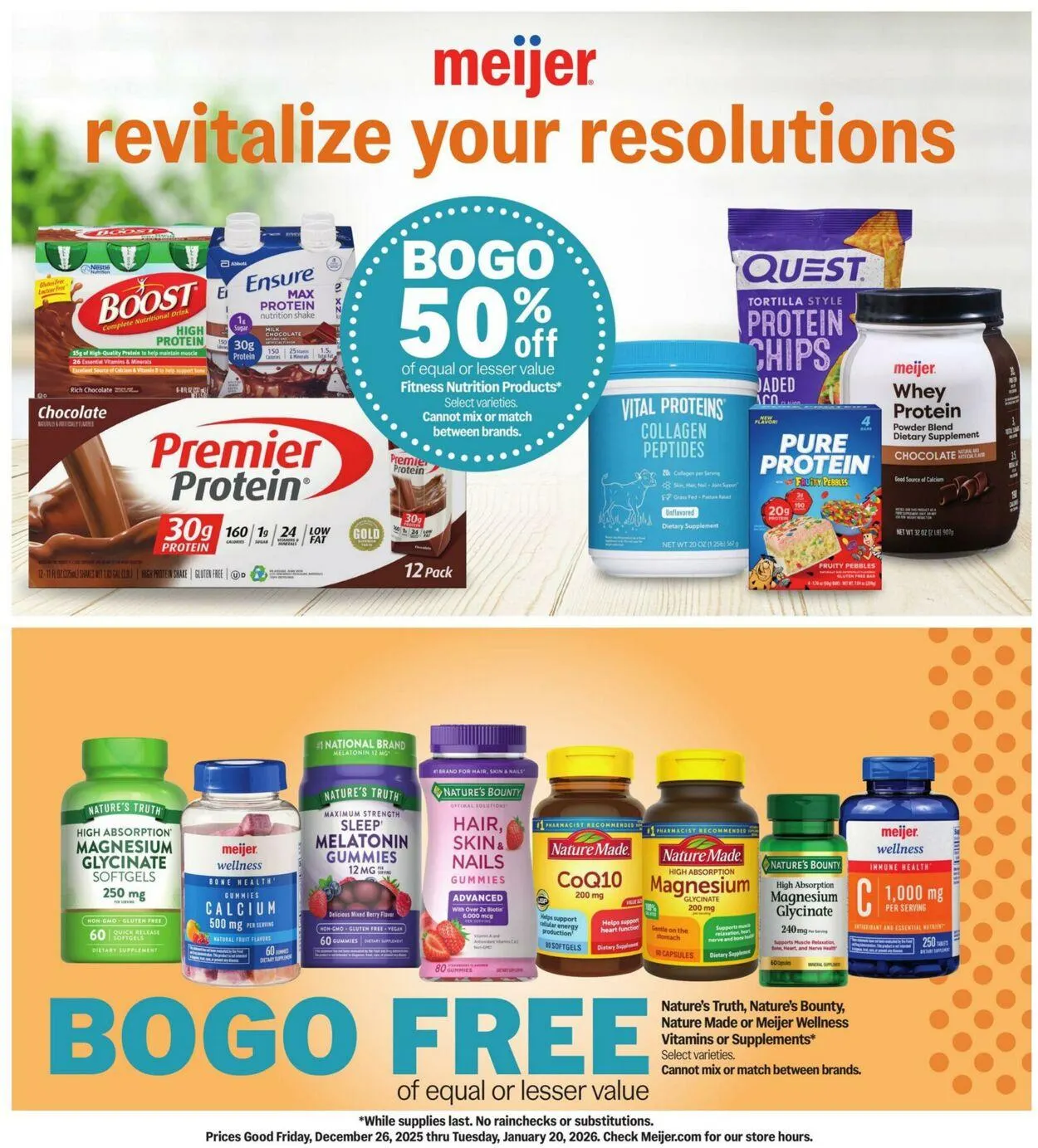 Catálogo de Meijer Current weekly ad 26 de diciembre al 20 de enero 2026 - Página 1