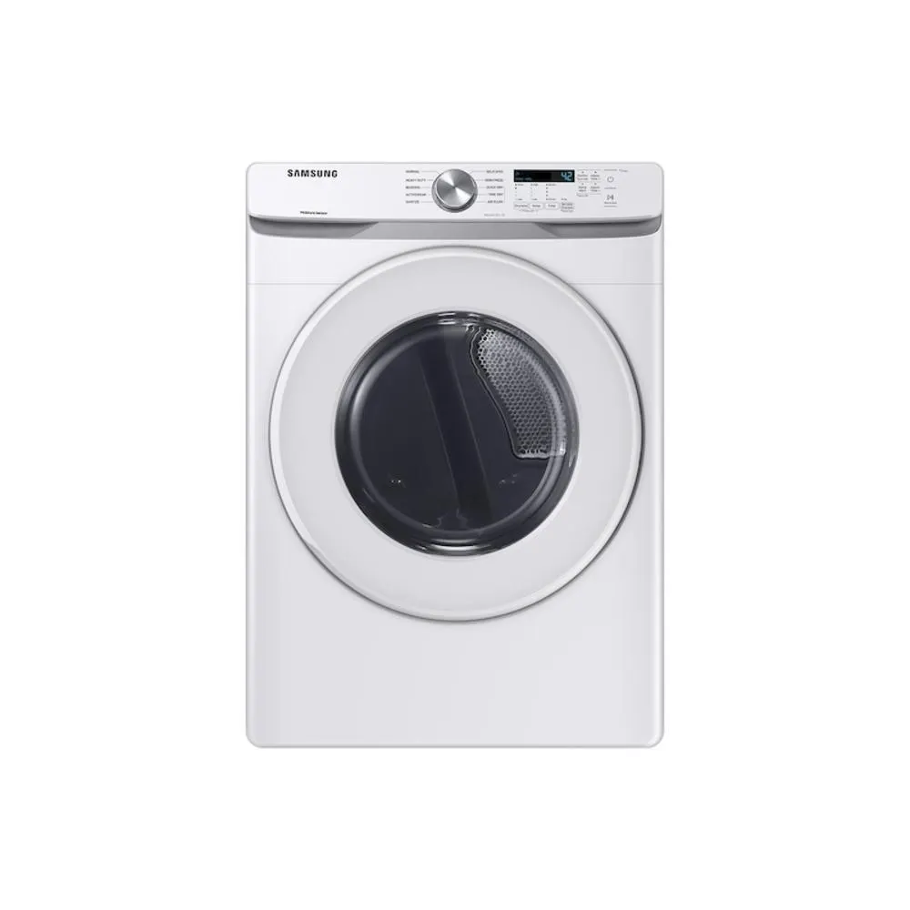 Samsung 7.5 cf gas FL dryer w/ reversible door in White