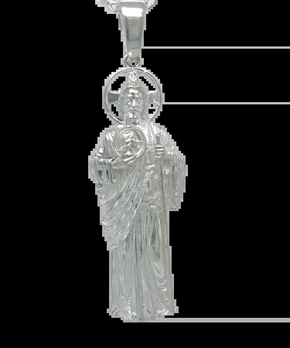 Dije de San Judas Divinidad Plata
