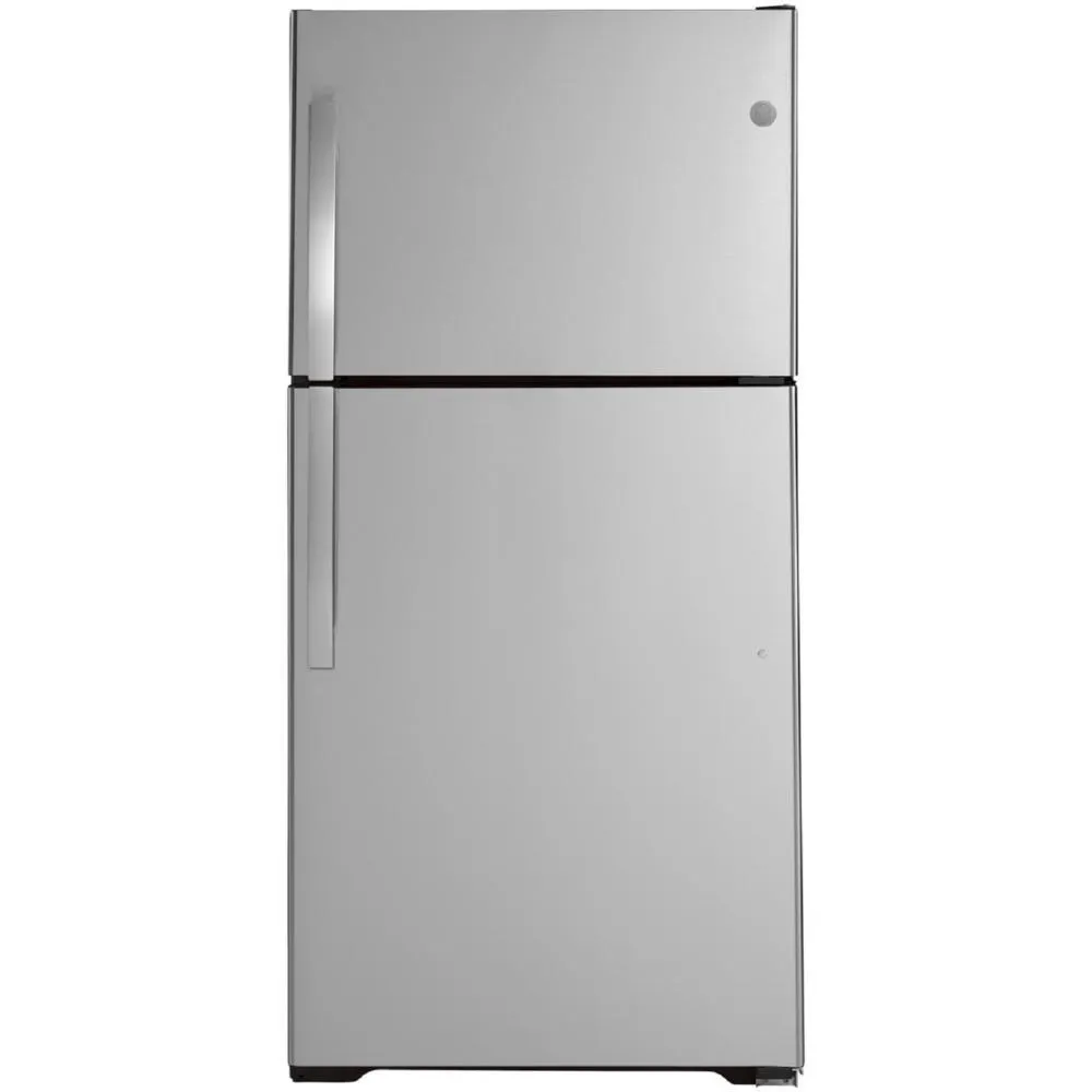GE Appliances GTS19KYNRFS GE 19.2 Cu. Ft. Top-Freezer Refrigerator - Fingerprint Resistant Stainless