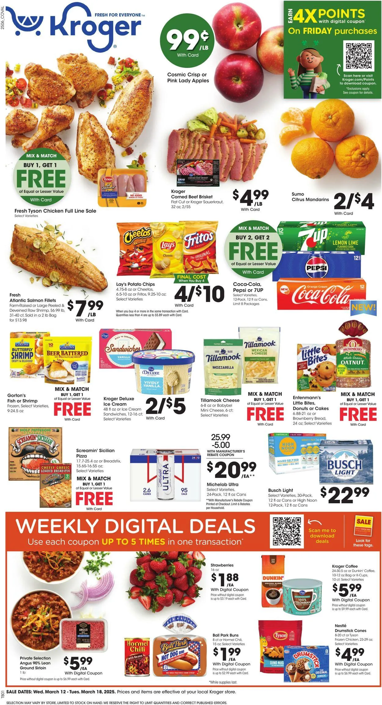 Catálogo de Kroger Current weekly ad 12 de marzo al 18 de marzo 2025 - Página 1